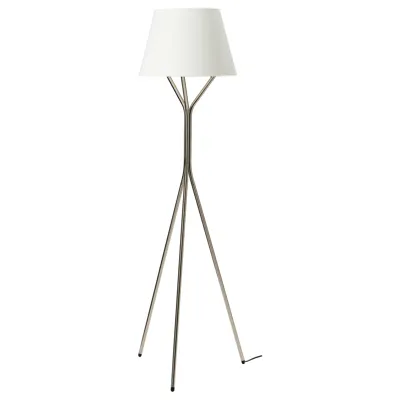 BLANKFYR Floor lamp, nickel-plated, 00566692