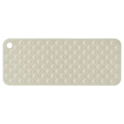 BLASJON Bathtub mat, beige, 33x84 cm, 60549987