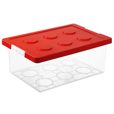 Small Red Toy Storage Box, Red, 20.5*30.5*14cm 4589767192075