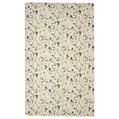 DAKSJUS Tablecloth, wipeable/sprout patterned off-white, 145x240 cm, 30567044