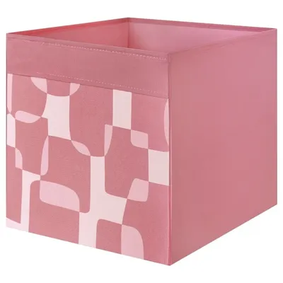 DRONA Box, pink/white, 33x38x33 cm, 80566645