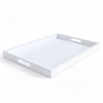 NEWAVE Wooden serving tray, white, 61x40cm, GC4217W