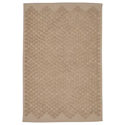 FJALLKATTFOT Bath mat, beige, 40x60 cm (16x24 "), 60580020