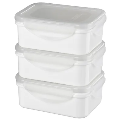 FULLASTAD Lunch box, white, 13x10x5 cm, 20485483