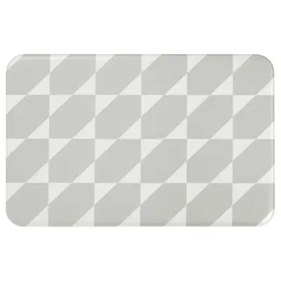 GANGPASSAGE Kitchen mat, grey/white, 45x70 cm, 80573085