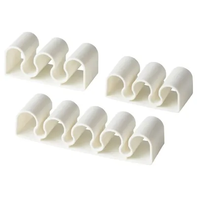 KALKSTUFF Cable holder, set of 3, white, 00555735