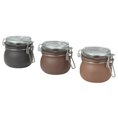 KORKEN Jar with lid, mixed colours, 13.0 cl, 90592724