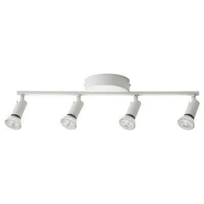 KRUSNATE Ceiling spotlight with 4 spots, white, 70564190