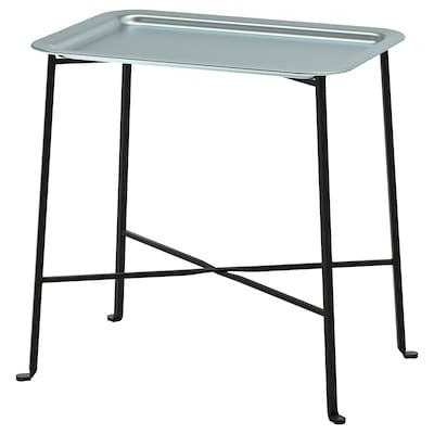 KUNGSHATT Tray table, in/outdoor, dark grey/grey, 56x36 cm, 50462692