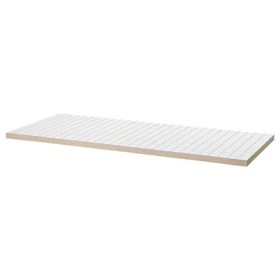 LAGKAPTEN Table top, white/anthracite, 140x60 cm, 20559365