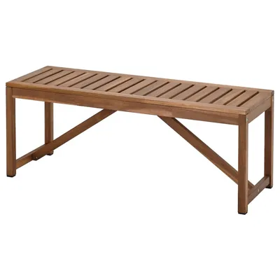 NAMMARO Bench, outdoor, light brown stained, 120 cm, 10510341