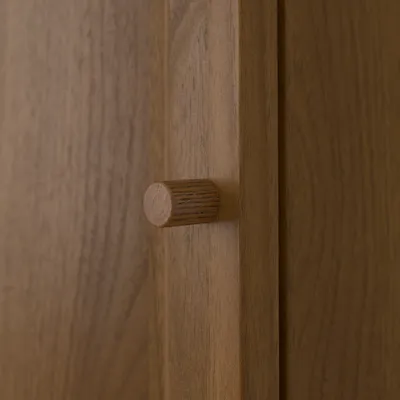 OXBERG door, brown walnut effect, 40x97 cm, 40508676