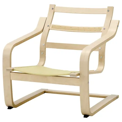 POANG Armchair frame with low back, birch veneer, 80582198