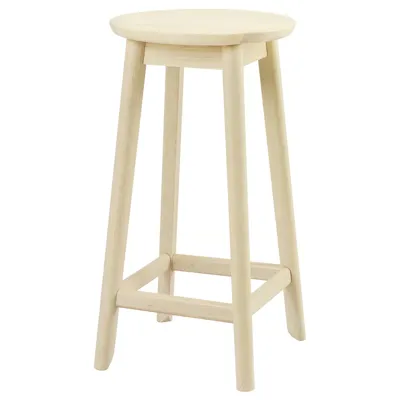 RAVSTEN Bar stool, counter height rubberwood, 62 cm, 50597059