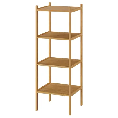 RAGRUND Shelving unit, bamboo, 37x37x104 cm, 60549421