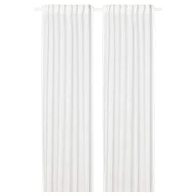 SILVERLONN Sheer curtains, 1 pair,white, 145x250 cm, 40491039