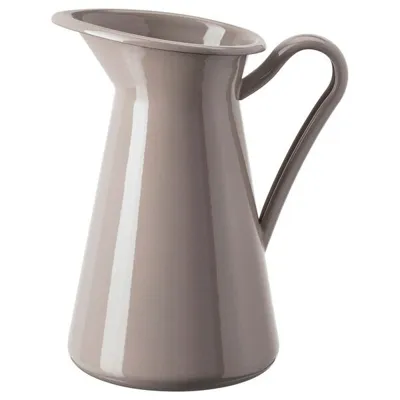 SOCKERART Vase/jug, dark grey-beige, 22 cm, 80551757