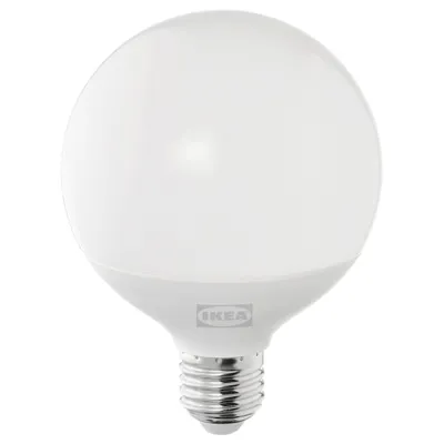 SOLHETTA LED bulb E27 1055 lumen, dimmable/globe opal white, warm white, 95 mm, 00498698