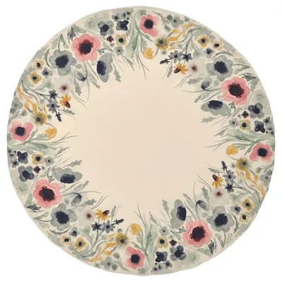SOMMARFLOX Tablecloth, patterned flower/multicolour round, 150 cm, 00549297