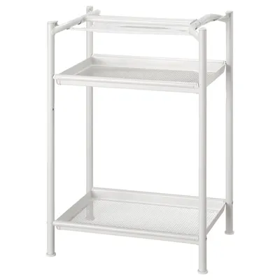 SPAND Table leg with storage, white, 40569472