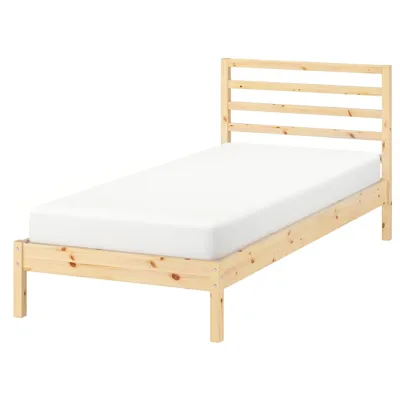 TARVA bed frame, pine/Luroy, 90x200 cm, 69198471