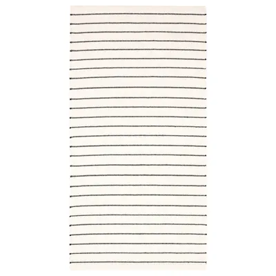 TORSLEV Rug, flatwoven, strip white/black, 80x150 cm, 40418708
