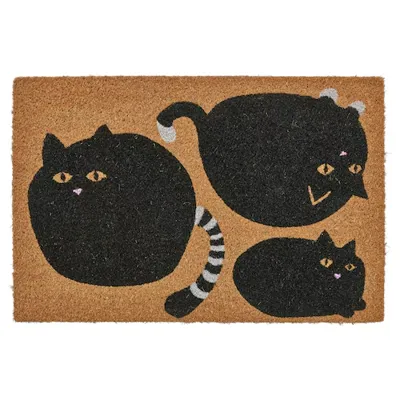 VAGTYP Door mat, cat black/natural, 40x60 cm, 90582536