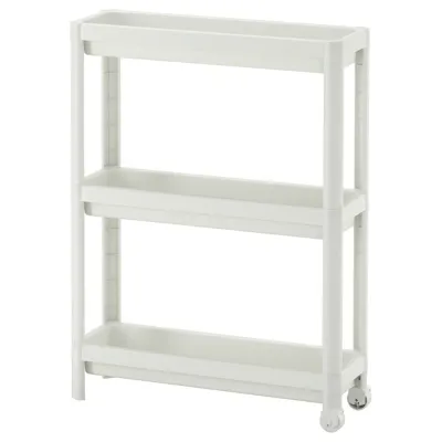 VESKEN Trolley, white, 54x18x71 cm, 10613909