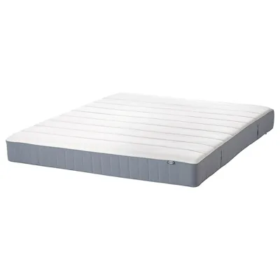 VESTEROY Pocket sprung mattress, firm/light blue, 150x200 cm, 20450643