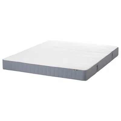VESTMARKA Sprung mattress 180x200cm, Extra firm/light blue, 40483341