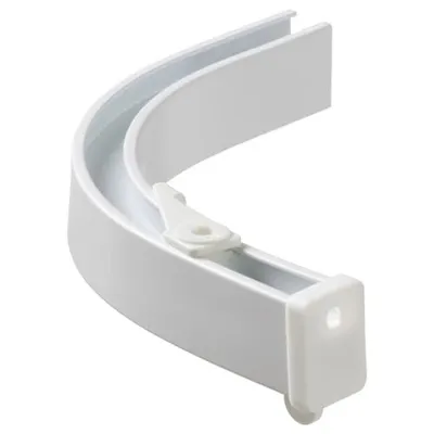 VIDGA Corner piece, single track, included ceiling fitting/white, 10498382