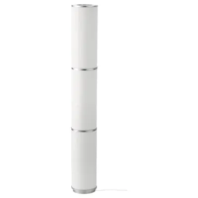 VIDJA Floor lamp, white, 138 cm, 80309203