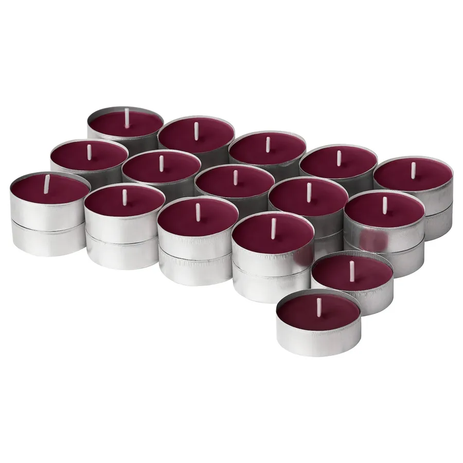 STORTSKON Scented tealight, Berries/red, 3.5 hr, 00502167