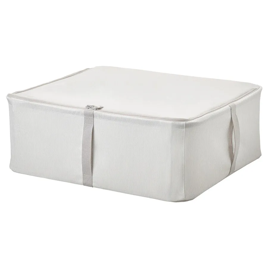 HEMMAFIXARE storage case, fabric striped/white/grey, 00503911