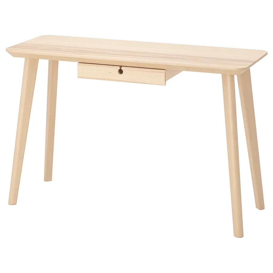 LISABO Desk, ash veneer 118x45 cm, 10361746