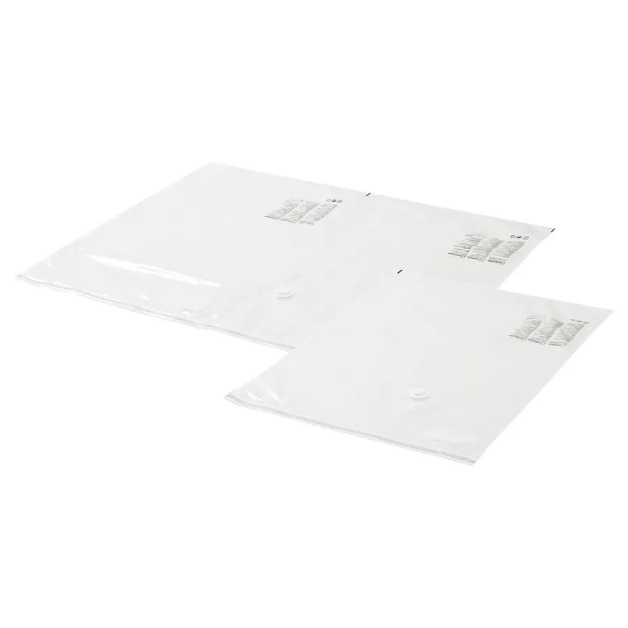SPANTAD Vacuum-sealed bag, set of 2, light grey, 10427568