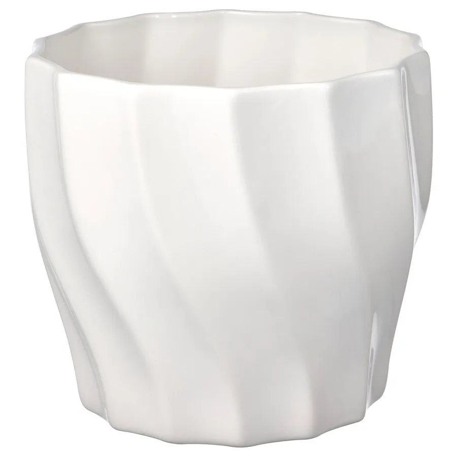 GYLLENBAR Plant pot, in/outdoor off-white, 15 cm, 10505429