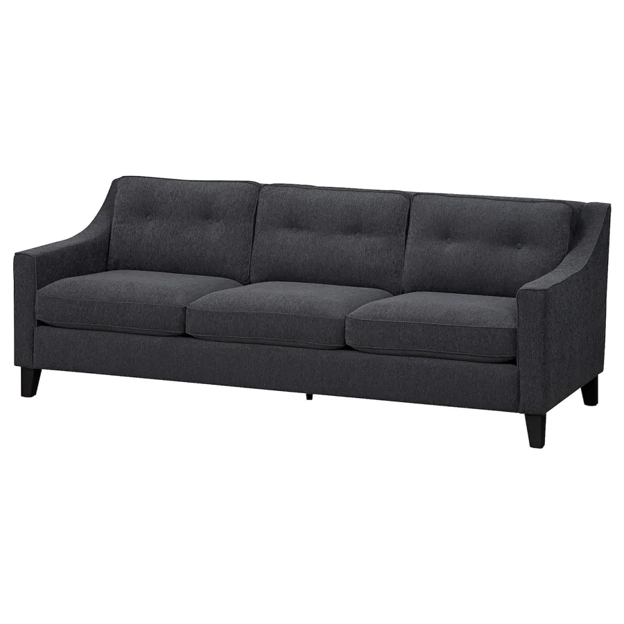 FROSLOV 3-seat sofa, Hyllie dark grey, 10534752