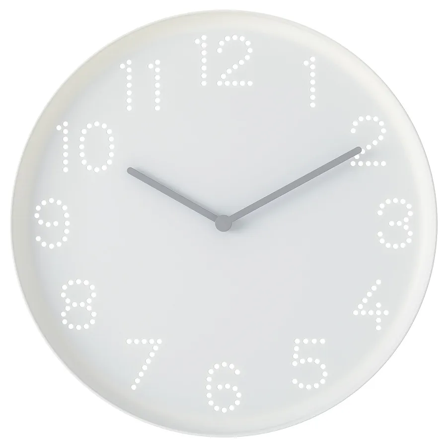 TROMMA Wall clock, low-voltage/white, 25 cm, 10557079