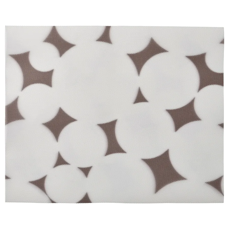 VARKLYNNE place mat, patterned black/white, 36x29 cm, 10560859