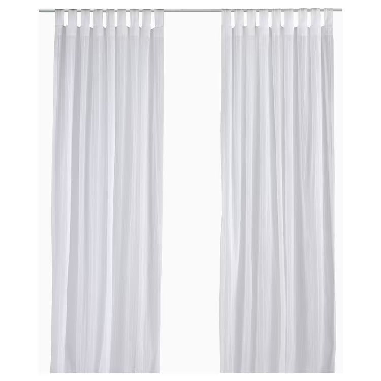 MATILDA Sheer curtains, 1 pair, white, 145x250 cm, 20172203