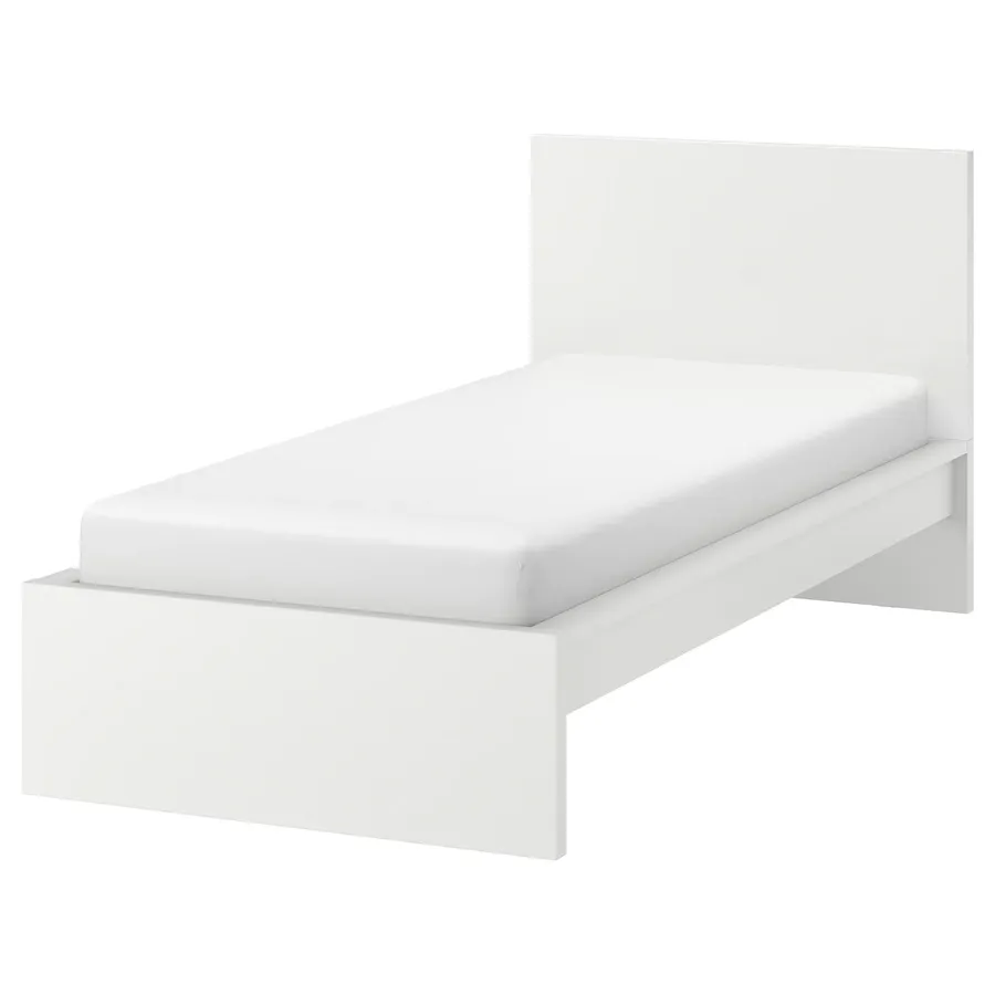 MALM Bed frame, high, white, 90x200 cm, 20265179