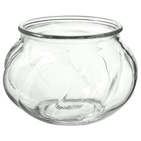 VILJESTARK Vase, clear glass 8 cm, 20339793