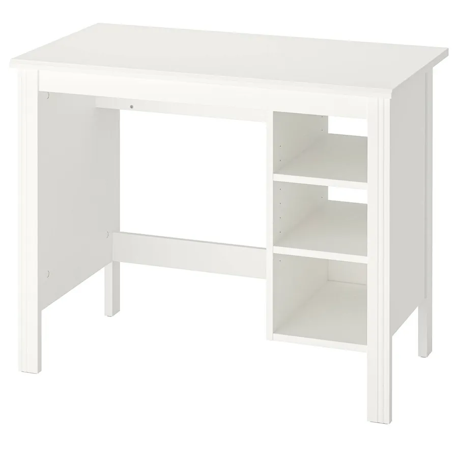 BRUSALI Desk, white 90x52 cm, 20439764