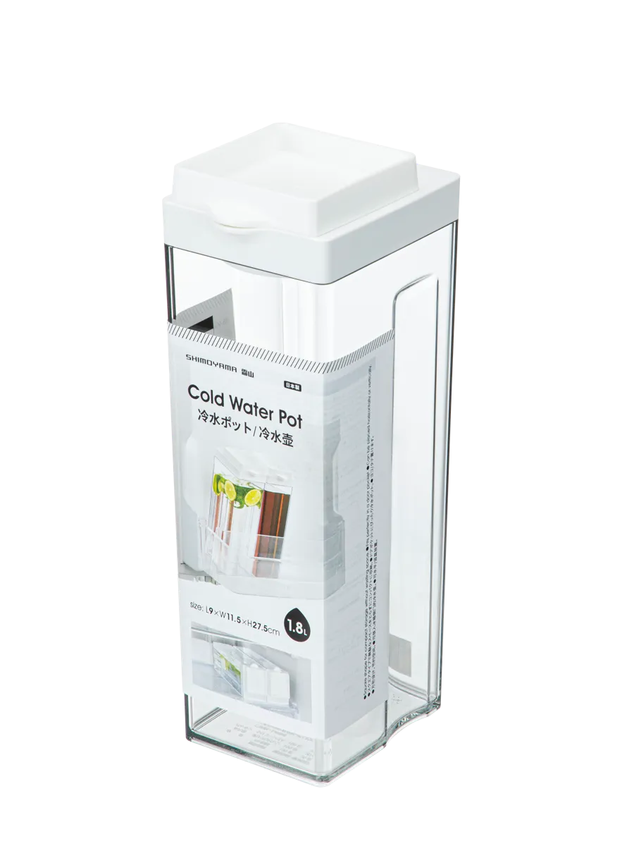 Cold Drink Water Pitcher, White, 1.1L 4589767239060