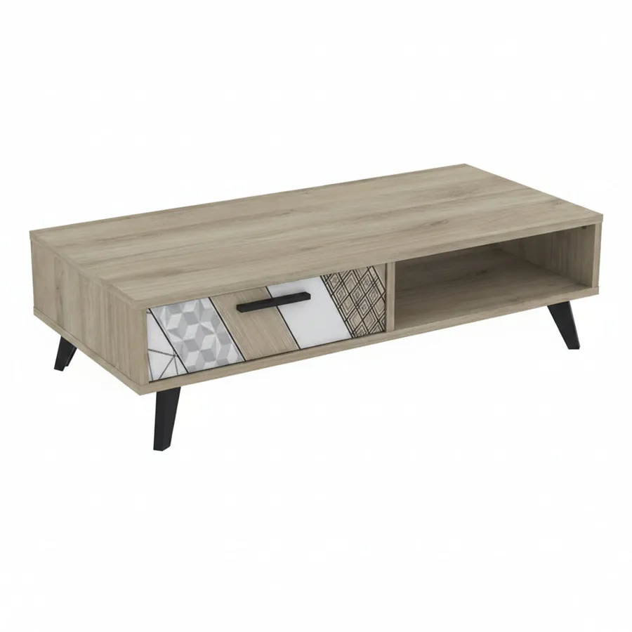 DEMEYERE Helsinki Coffee Table 108x50x30cm - Kronberg Oak / Helsinki Print
