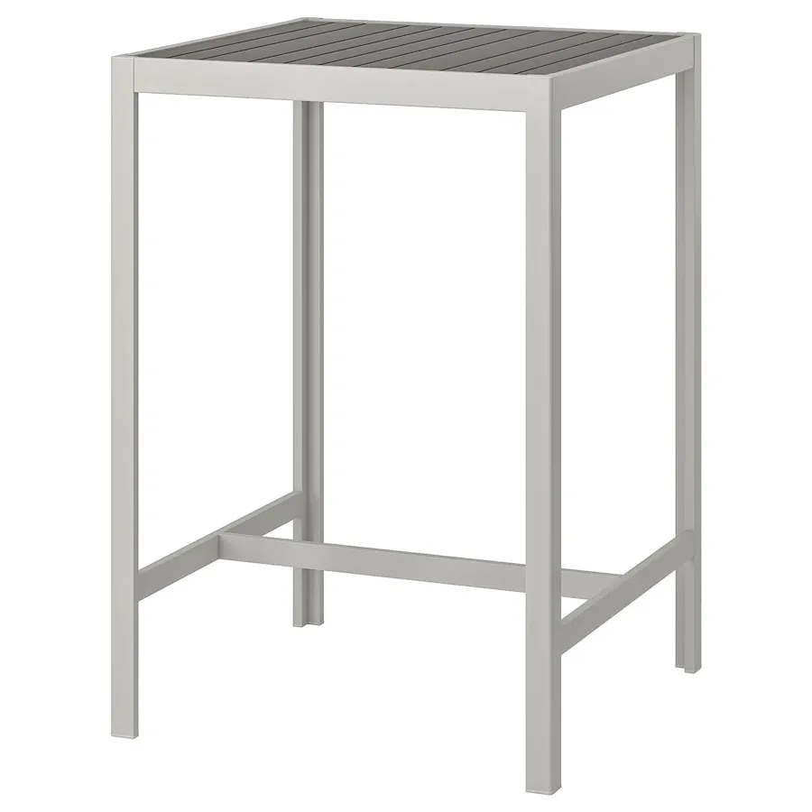 SJALLAND Bar table, outdoor, dark grey/light grey, 71x71x103 cm, 29264887