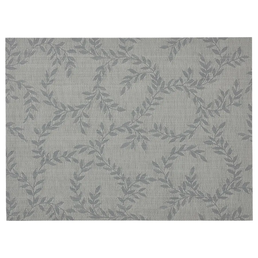 SNOBBIG Place mat, patterned/grey, 45x33 cm, 30463598