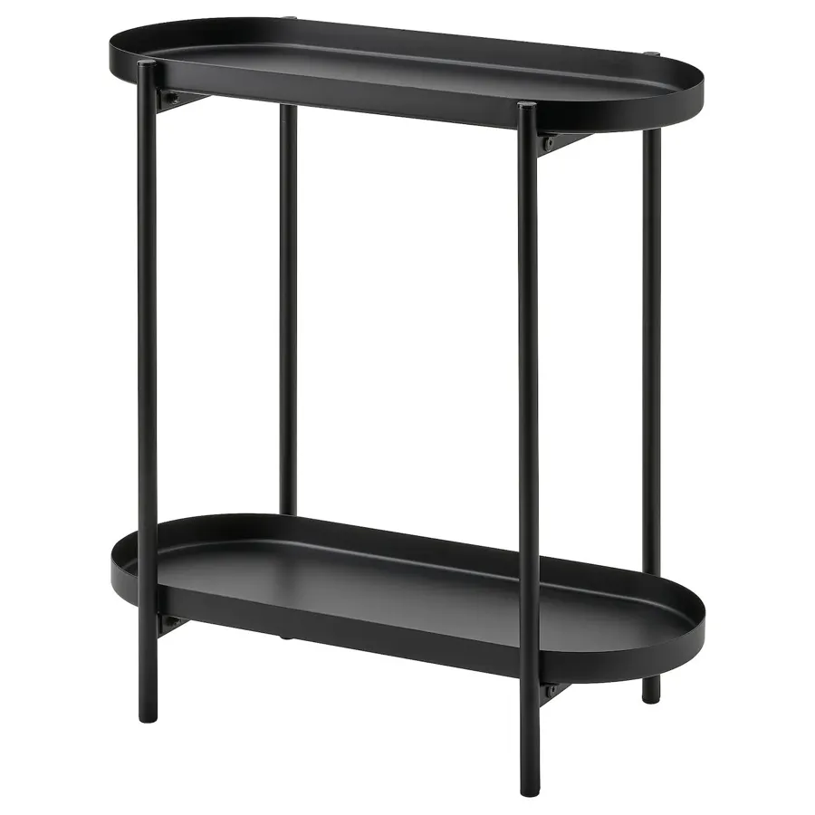 OLIVBLAD Plant stand, in/outdoor black 56 cm, 30486651