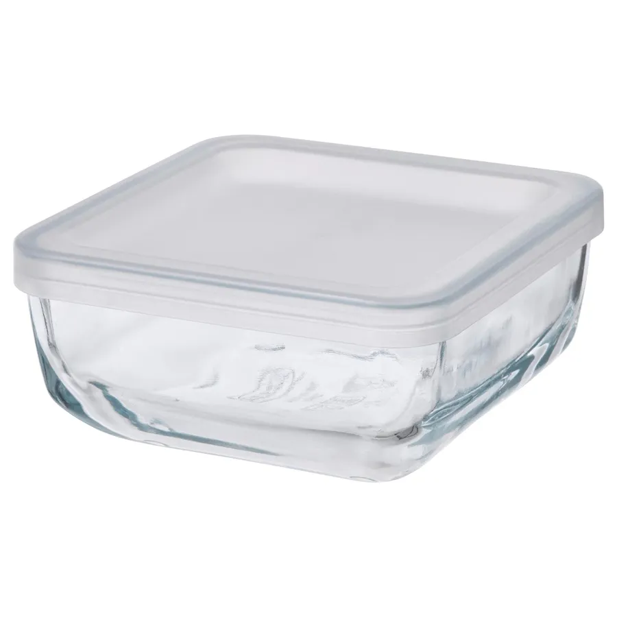 BESTAMMA Food container with lid, glass 0.5 l, 30495764